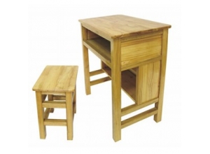 双层实木课桌椅