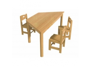 实木梯形桌椅