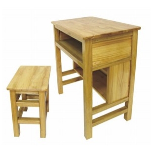 双层实木课桌椅