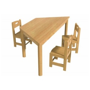 长沙实木梯形桌椅